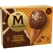 Glass Crunchy salted caramel mini 6-p Magnum.
