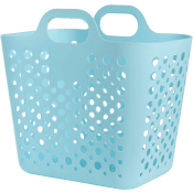 Strandväska plast blå.