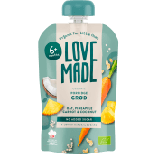 Gröt Havre ananas morot & kokos 6m 100g Lovemade.