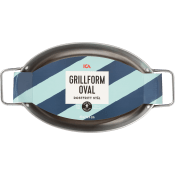 Grillform Oval 40x21x5,5cm.