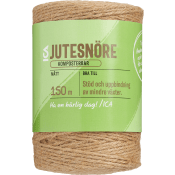 Snöre Jute Natur 150m ICA Garden.