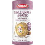 Majskakor Psylliumfrö/husk 130g Friggs.