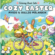 Cozy Easter. Mysig och gullig cozy coloring målarbok från coloring book cafe.