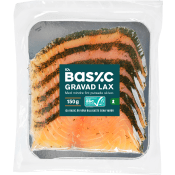 Lax Gravad Skivad Upptinad 150g ICA Basic.