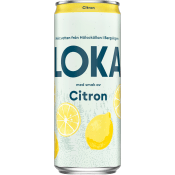 Kolsyrat vatten Citron 33cl Loka.