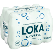 Kolsyrat vatten naturell 12-p 33cl loka.