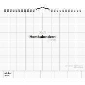 Väggkalender 26/27 Hemk Clean.