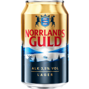 Öl ljus lager 3.5% 33cl Norrlands Guld.