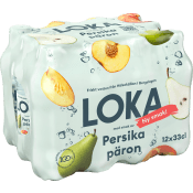 Kolsyrat Vatten Persika/Päron 12-p 33cl Loka.