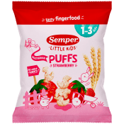 Multigrain puffs strawberry Eko 1år Semper.