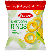 Sweetcorn Rings Ekologisk 6m 20g Semper.