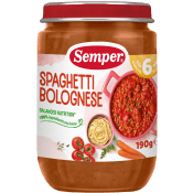 Barnmat Spaghetti Bolognese 6m Semper.