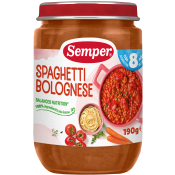 Barnmat Spaghetti Bolognese 8m Semper.