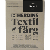 Textilfärg Natural fibre Svart Herdins.