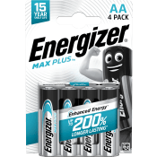 Batteri AA 4-p Energizer Max Plus.