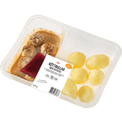 Färdigmat Köttbullar med Potatis Gräddsås 400g ICA.