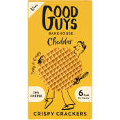 Crispy Crackers Cheddar 50g Good Guys Bakehouse.