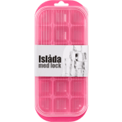 Islåda med lock rosa.