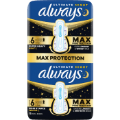 Binda Ultra Ultimate Night Pads S6 12-p Always.