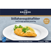 Stillahavsspättafiléer panerade 300g RAHBEK.
