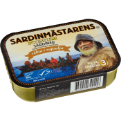 Sardiner Delikatessrökta i rapsolja 100g Sardinmästarens.