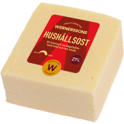 Hushållsost 27% 500g Wernerssons.