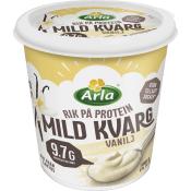Kvarg Mild Vanilj 0,2% Laktosfri 1000g Arla®.