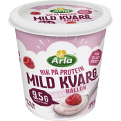Kvarg Mild Hallon 0,2% Laktosfri 1000g Arla®.