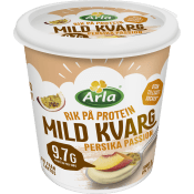 Kvarg Mild Persika Passion Laktosfri 0,2% 1000g Arla®.