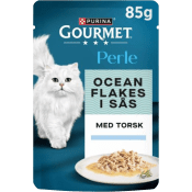 Kattmat Ocean Flakes Torsk 85g Gourmet Perle.