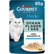 Kattmat Ocean Flakes Rödspätta 85g Gourmet Perle.