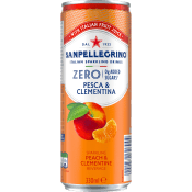 Läsk Pesca Clementina zero 33cl San Pellegrino.