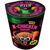Snabbnudlar K-Chicken Sweet & Spicy 97g Bibigo.