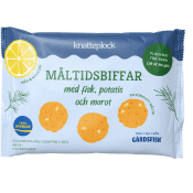 Barnmat Måltidsbiffar fisk 8m 360g Knatteplock.