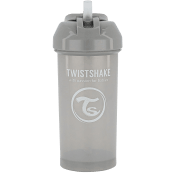 Mugg med sugrör 360ml Grå 6m+ Twistshake.