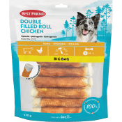 Best Friend Double fylld tuggrulle kyckling Big Bag 12 cm 13 st 430 g.