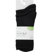 Socka ribb 3p svart 39/41 mywear.