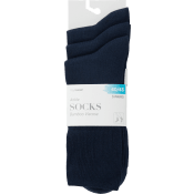 Socka ribb 3p marinblå 40/43 mywear.