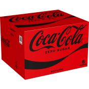 Läsk Cola Zero 33cl 6-p Coca-Cola.