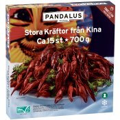 Kräftor Kinesiska Stora vildfångade 700g Pandalus.