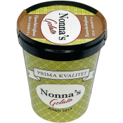Hasslnötsglass 500ml Nonnas Gelato.