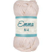 Garn Emma 005 Ecru 100g Falkgarn.