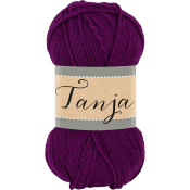 Garn Tanja 065 Plommonlila 100g Falkgarn.
