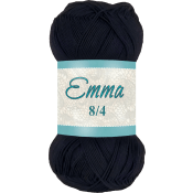 Garn Emma 874 Svart 100g Falkgarn.