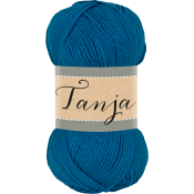 Garn Tanja 580 Petrol 100g Falkgarn.