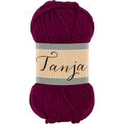 Garn Tanja 360 Vinröd 100g Falkgarn.