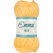 Garn Emma 827 Gul 100g Falkgarn.