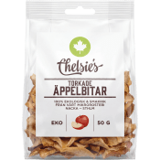 Äppelbitar Torkade Ekologisk 50g Chelsie's.