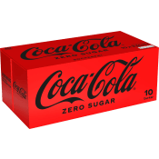 Läsk Cola Zero 33cl 10-p Coca-Cola.