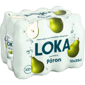 Vatten Kolsyrad Päron 33cl 12-p Loka.